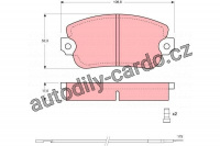Sada brzdových destiček TRW GDB154 - LANCIA