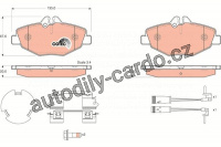 Sada brzdových destiček TRW GDB1542 - MERCEDES W211 E