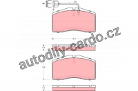 Sada brzdových destiček TRW GDB1523 - AUDI A8