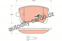 Sada brzdových destiček TRW GDB1516 - AUDI A6