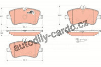 Sada brzdových destiček TRW GDB1514 - MERCEDES W203 C