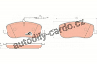 Sada brzdových destiček TRW GDB1503 - FIAT ULYSSE