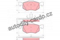 Sada brzdových destiček TRW GDB1497 - FORD MAVERICK