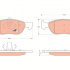 Sada brzdových destiček TRW GDB1487 - FIAT PUNTO
