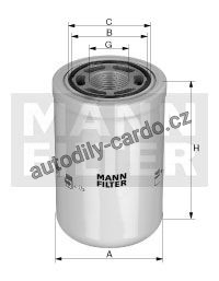 Hydraulický filtr MANN WH1262 (MF WH1262)