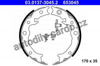 Sada brzdových čelistí, parkovací brzda ATE 03.0137-3045 (AT 653045) 