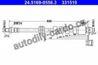Brzdová hadice ATE 24.5169-0556 (AT 331510)