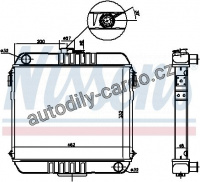 Chladič motoru NISSENS 63200