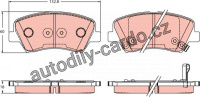 Sada brzdových destiček TRW GDB3552