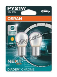 Žárovka OSRAM PY21W DIADEM CHROME 7507DC-02B - Duo (2ks)