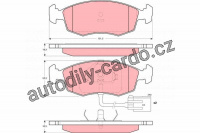 Sada brzdových destiček TRW GDB1208 - FORD SCORPIO