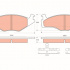 Sada brzdových destiček TRW GDB1219 - VW POLO