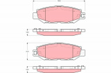 Sada brzdových destiček TRW GDB1240 - LEXUS LEXUS LS