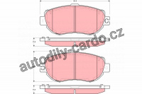 Sada brzdových destiček TRW GDB1241 - LEXUS LEXUS LS