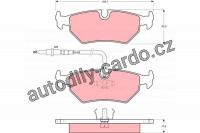 Sada brzdových destiček TRW GDB1258 - FIAT ULYSSE, PEUGEOT 806