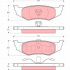 Sada brzdových destiček TRW GDB1234 - CHRYSLER STRATUS, NEON, SEBRING