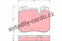 Sada brzdových destiček TRW GDB1161 - BMW 7