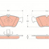 Sada brzdových destiček TRW GDB1205 - MERCEDES W202.W210 C.E