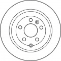 Brzdový kotouč TRW DF6129 - LANDROVER FREELANDER 06-