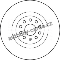 Brzdový kotouč TRW DF6133S - VW PASSAT 10-