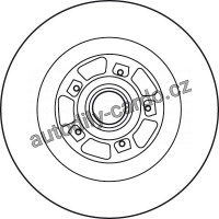 Brzdový kotouč TRW DF6127BS - RENAULT MEGANE II 05-