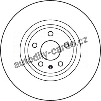 Brzdový kotouč TRW DF6051 - NISSAN QASHQAI 07-  nahrazeno DF7369