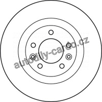 Brzdový kotouč TRW DF6047 - PEUGEOT 407 COUPE 05-