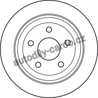 Brzdový kotouč TRW DF6027 - CHRYSLER 300C 04-