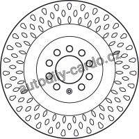 Brzdový kotouč TRW DF6011S - SEAT LEON 02-