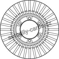 Brzdový kotouč TRW DF6007 - HYUNDAI TERRACAN 01-