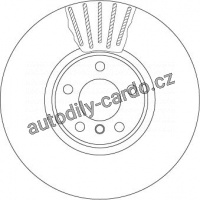 Brzdový kotouč TRW DF6001S - BMW X5 01-