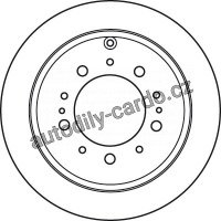 Brzdový kotouč TRW DF4965S - TOYOTA LANDCRUISER 08-