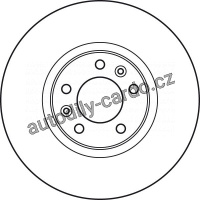 Brzdový kotouč TRW DF4971 - CITROEN C6