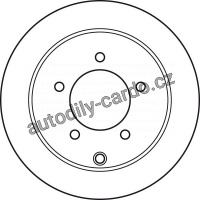 Brzdový kotouč TRW DF4973 - MITSUBISHI LANCER 08-