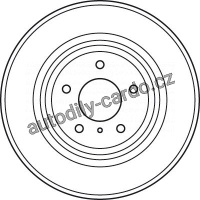 Brzdový kotouč TRW DF4983S - NISSAN MURANO 05-
