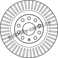 Brzdový kotouč TRW DF6005 - AUDI S4 03-