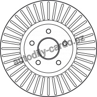 Brzdový kotouč TRW DF6019S - FORD MONDEO 07-