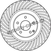 Brzdový kotouč TRW DF6004S -MERCEDES C209 CLK 02-