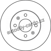 Brzdový kotouč TRW DF6040 - HYUNDAI GETZ 02-05
