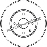 Brzdový kotouč TRW DF6031 - CHEVROLET EPICA 06- 2,5