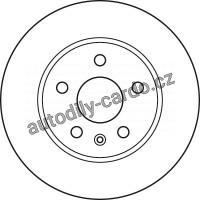 Brzdový kotouč TRW DF4995S - OPEL INSIGNIA 08-