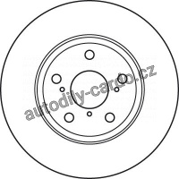 Brzdový kotouč TRW DF4939S - TOYOTA AURIS 2.0D-4D 07-