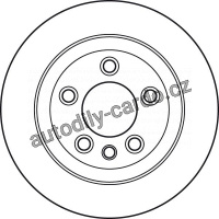 Brzdový kotouč TRW DF4487S - VW TOUAREG 02-