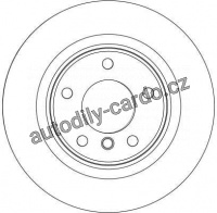Brzdový kotouč TRW DF4451 - BMW 3 E90 05-