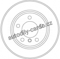 Brzdový kotouč TRW DF4447 - BMW 1 E87