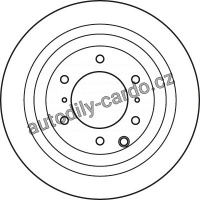 Brzdový kotouč TRW DF4944S - MITSUBISHI PAJERO 07-