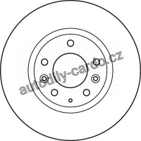 Brzdový kotouč TRW DF4958S - MAZDA CX-7 07-