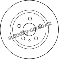 Brzdový kotouč TRW DF6112 - OPEL INSIGNIA 08-