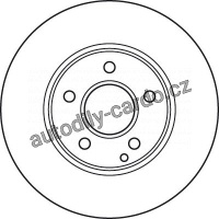 Brzdový kotouč TRW DF4947 -MERCEDES C W204 07-