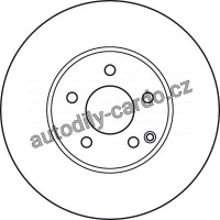 Brzdový kotouč TRW DF6078S - MERCEDES W211 E 03-09